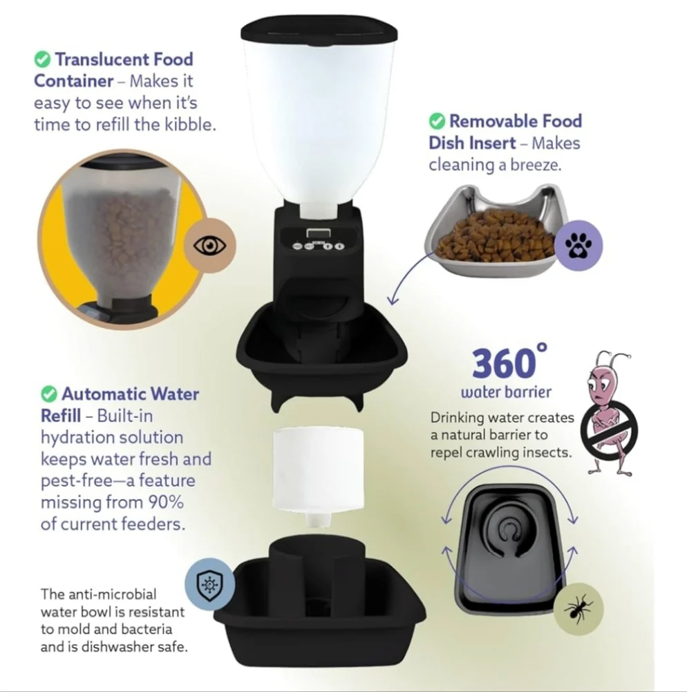 Automatic Dog Cat Food Feeder